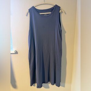 Wool& Sierra tank Blue Dress L-Long French Terry material